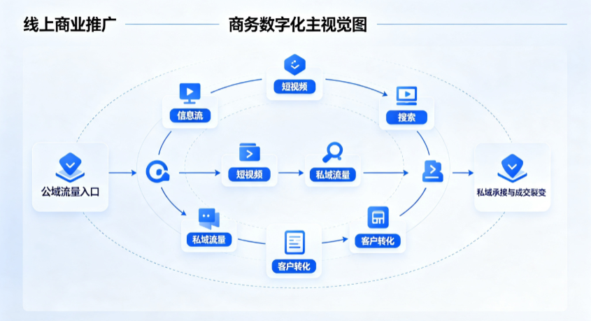 芦淞区线上商业推广怎么做？全域流量闭环搭建与低成本转化实战指南